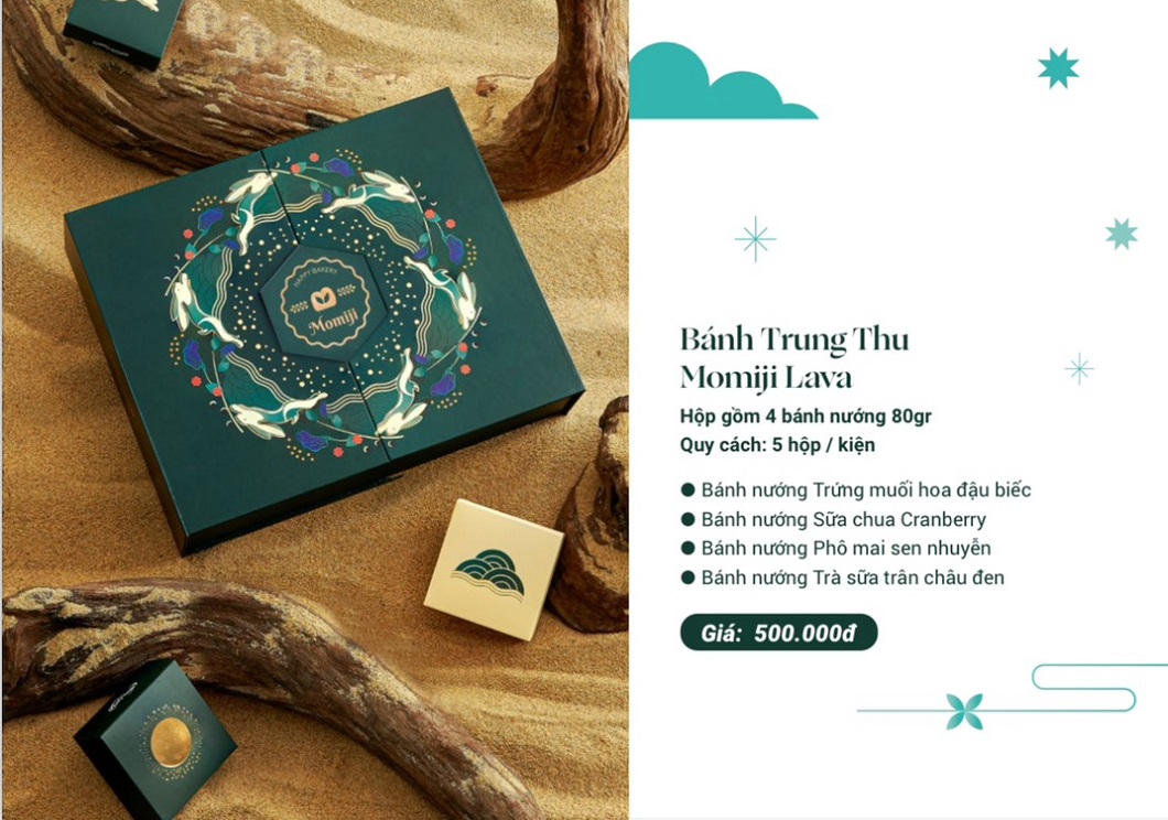 Bánh trung thu Momiji Lava